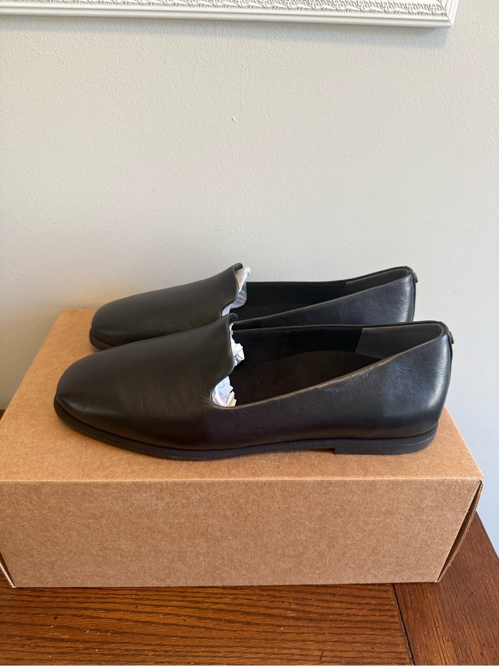 Vionic Willa 2.0 Classic Black Leather Slip-On Loafers